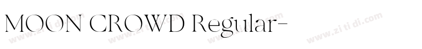 MOON CROWD Regular字体转换